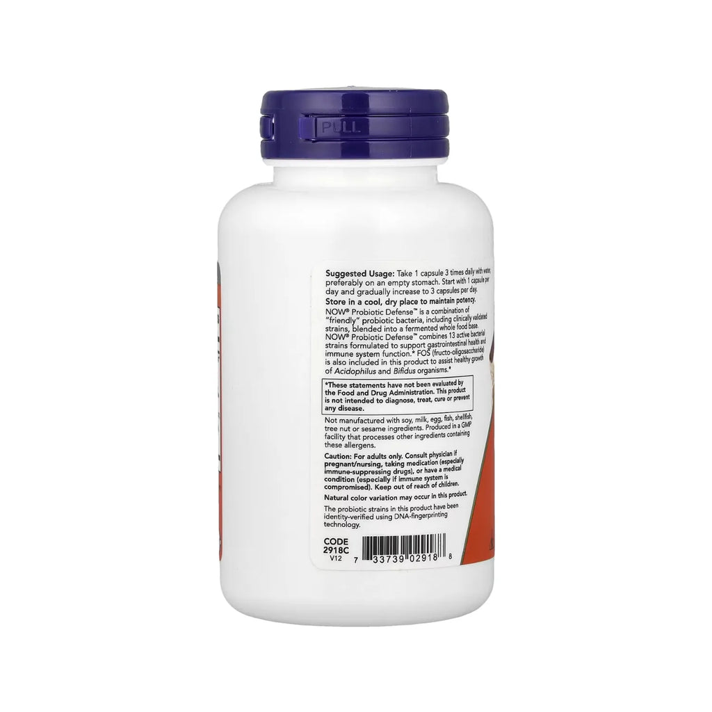 PROBIOTIC DEFENSE, 90 CAPS NOW FOODS SFN