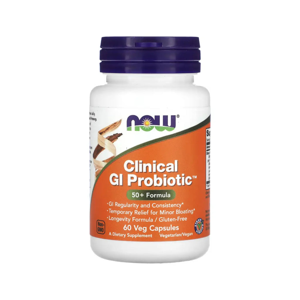 NOW FOODS CLINICAL GI PROBIOTIC + 50 AÑOS 60VCAPS SFN
