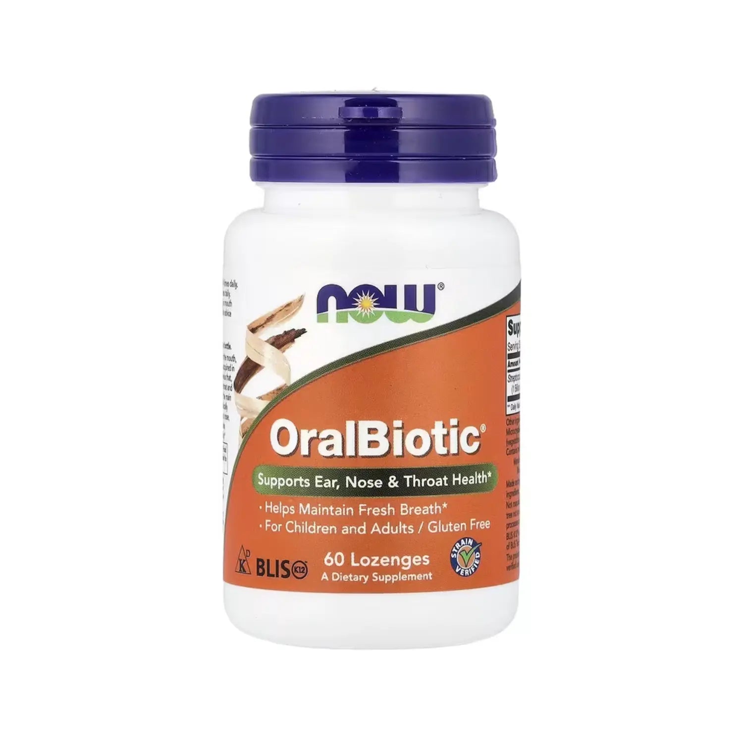 NOW FOODS ORALBIOTIC 60 LOZENGES ALIENTO FRESCO SFN