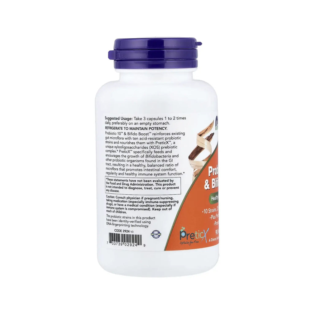 NOW FOODS PROBIOTIC-10 Y BIFIDO BOOST 90VCAPS SFN