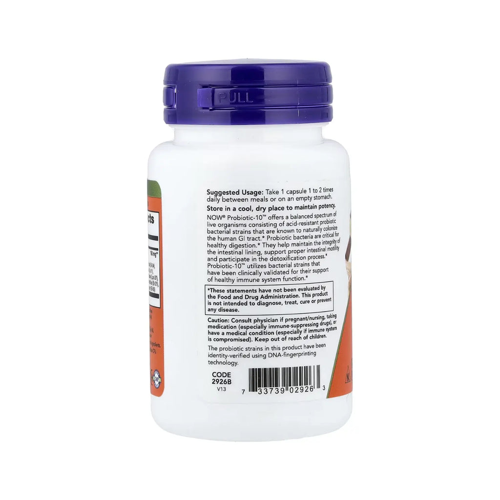 NOW FOODS PROBIÓTICOS PROBIOTIC 10 25 BILLION 50 VEGCAPS SFN