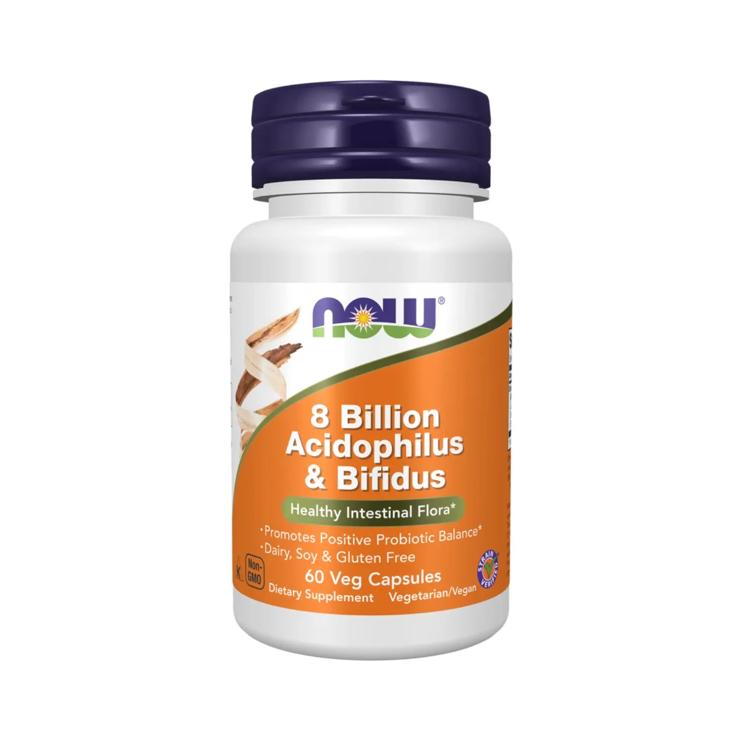 NOW FOODS 8 BILLONES ACIDOPHILUS Y BIFIDUS 60 VCAPS SFN