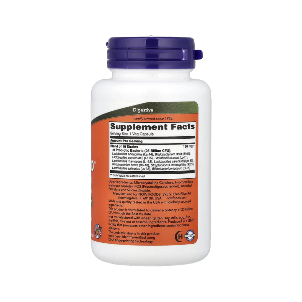 NOW FOODS PROBIOTIC-10 25 BILLONES 100VCAPS SFN