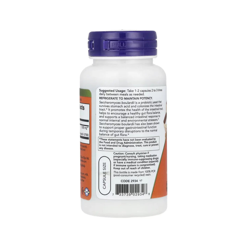 NOW FOODS SACCHAROMYCES BOULARDII 5 BILLONES 60VCAPS SFN