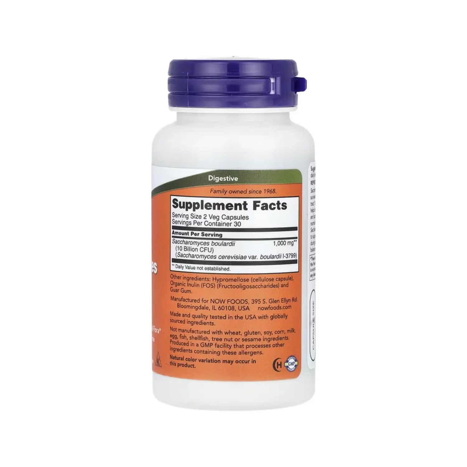 NOW FOODS SACCHAROMYCES BOULARDII 5 BILLONES 60VCAPS SFN