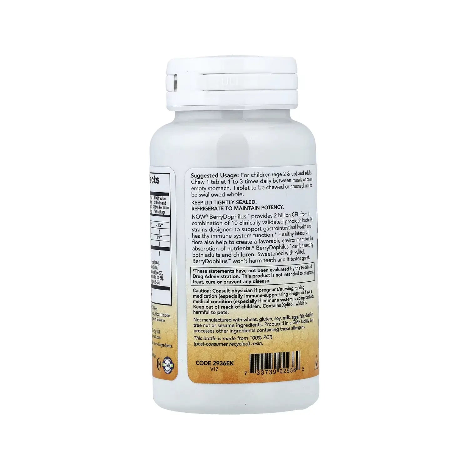 NOW FOODS PROBIÓTICOS 10 2 BILLION BERRY DOPHILUS 60CAPS SFN