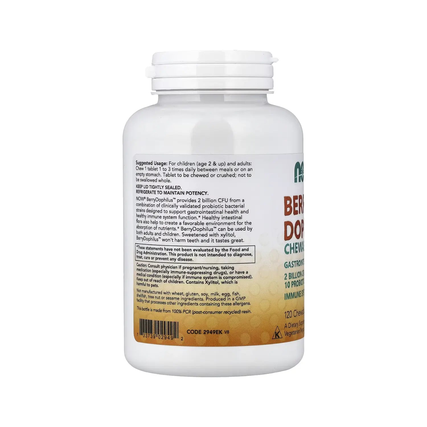 NOW FOODS BerryDophilus (TM) kIDS 120 LOZ