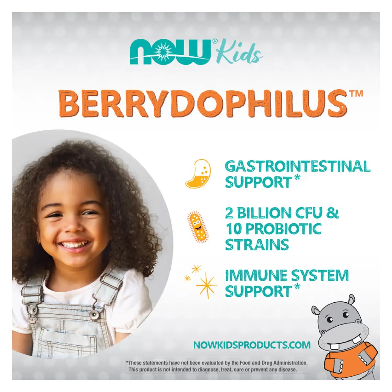 NOW FOODS BerryDophilus (TM) kIDS 120 LOZ