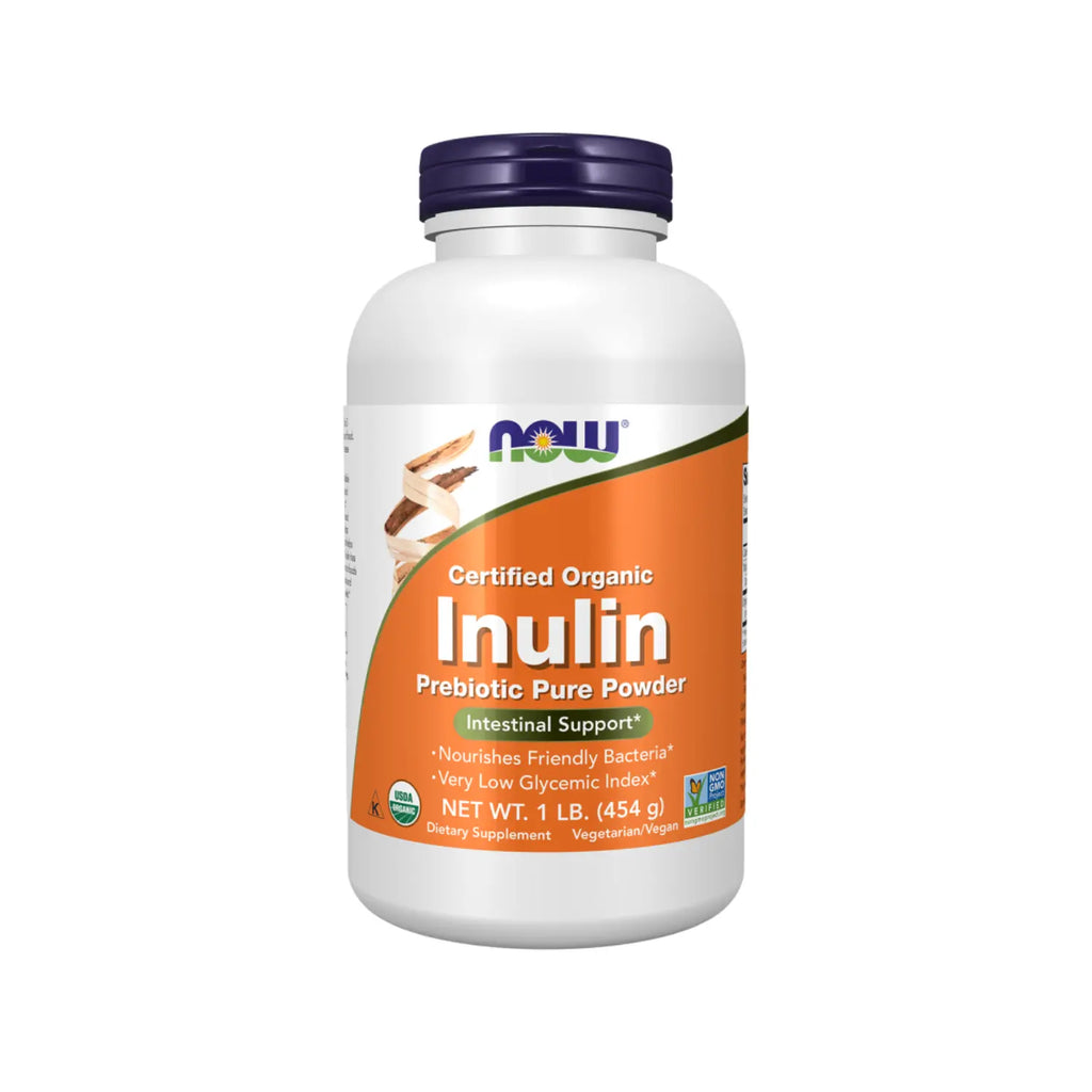 NOW FOODS INULINA PREBIÓTICO PURO EN POLVO 454 G (1 LB) SFN