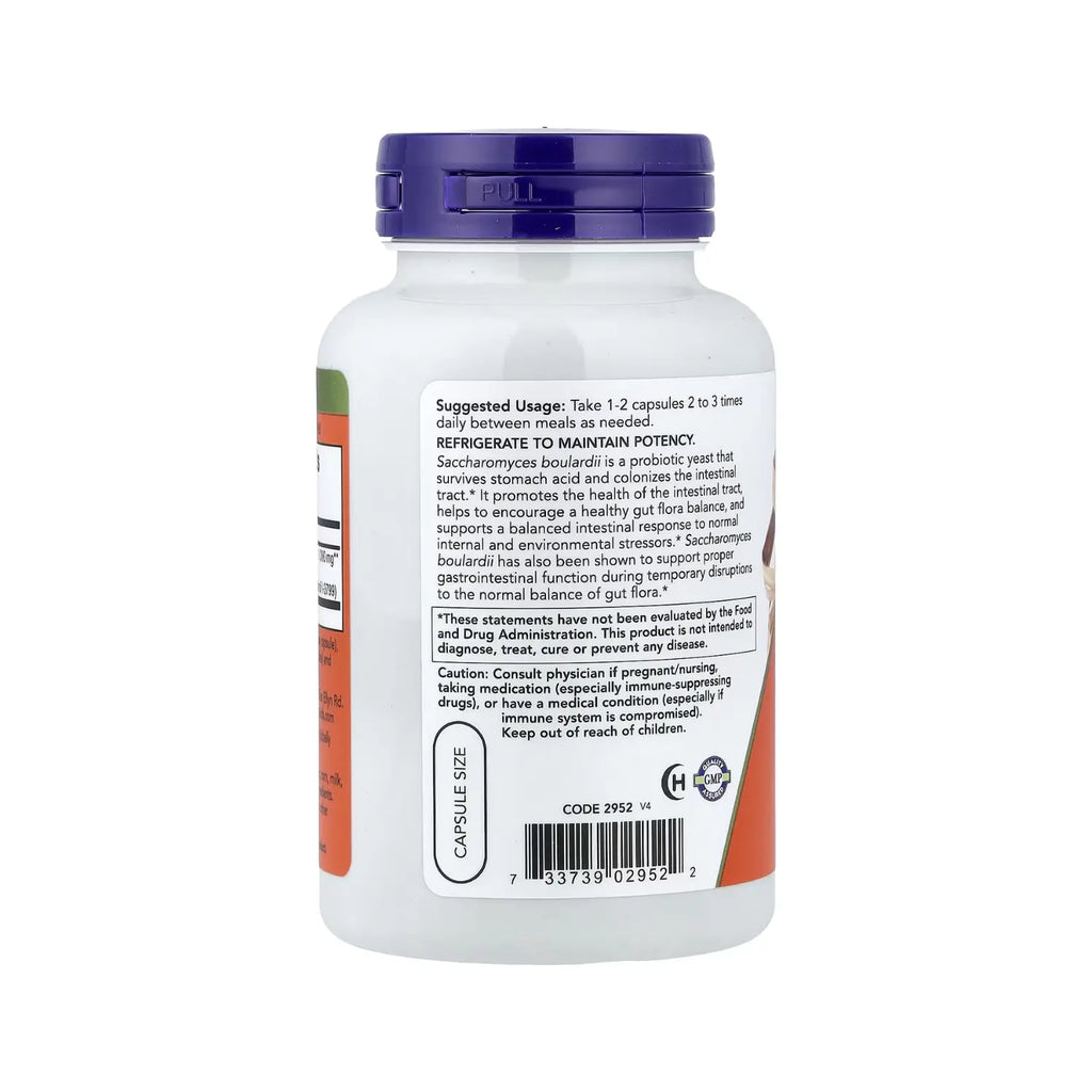 NOW FOODS SACCHAROMYCES BOULARDII 5 BILLONES 120VCAPS SFN