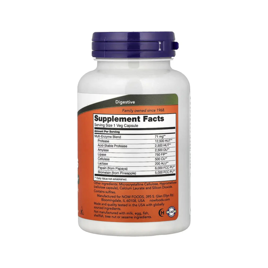 NOW FOODS ENZIMAS VEGETALES SALUD DIGESTIVA 120VCAPS SFN