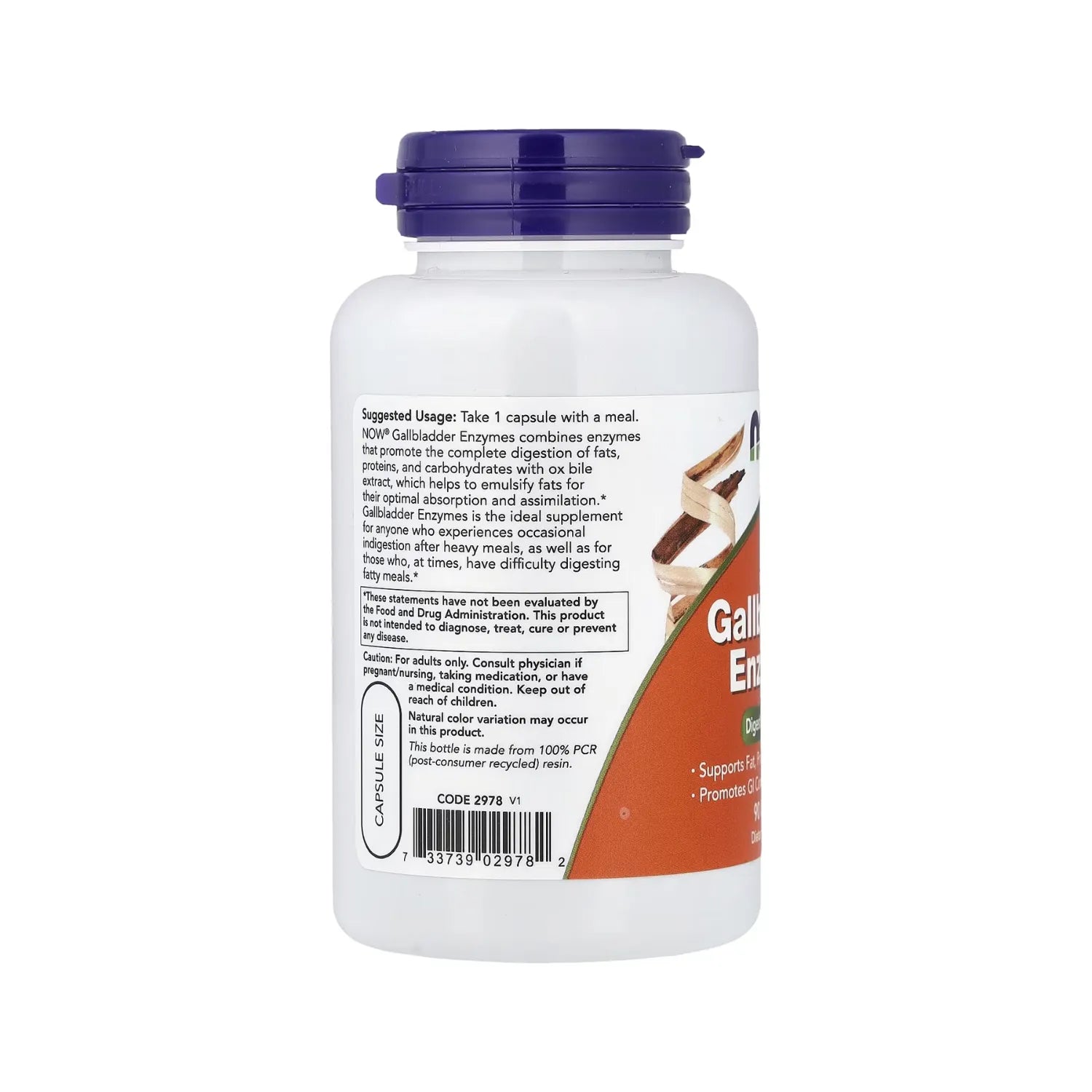Now Foods Enzimas Para La Vesícula Biliar 90 Cápsulas