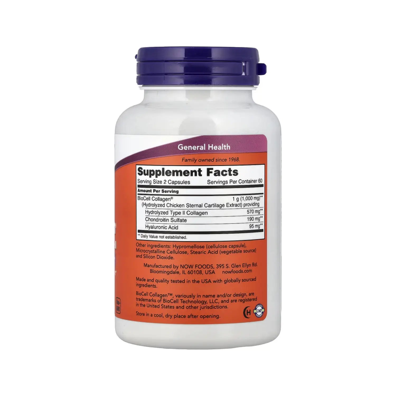 Now Foods Biocell Collagen Veg Capsules, 120 Count
