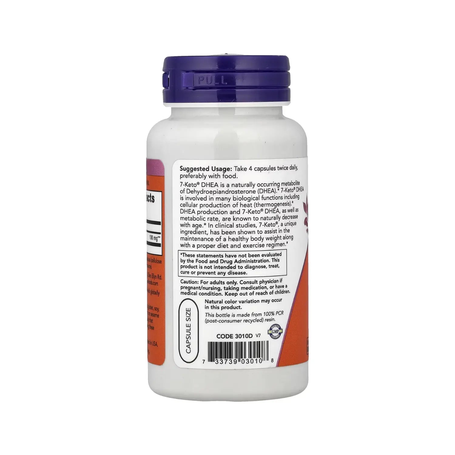 NOW FOODS 7-KETO 25MG CONTROL DE PESO 90VCAPS SFN