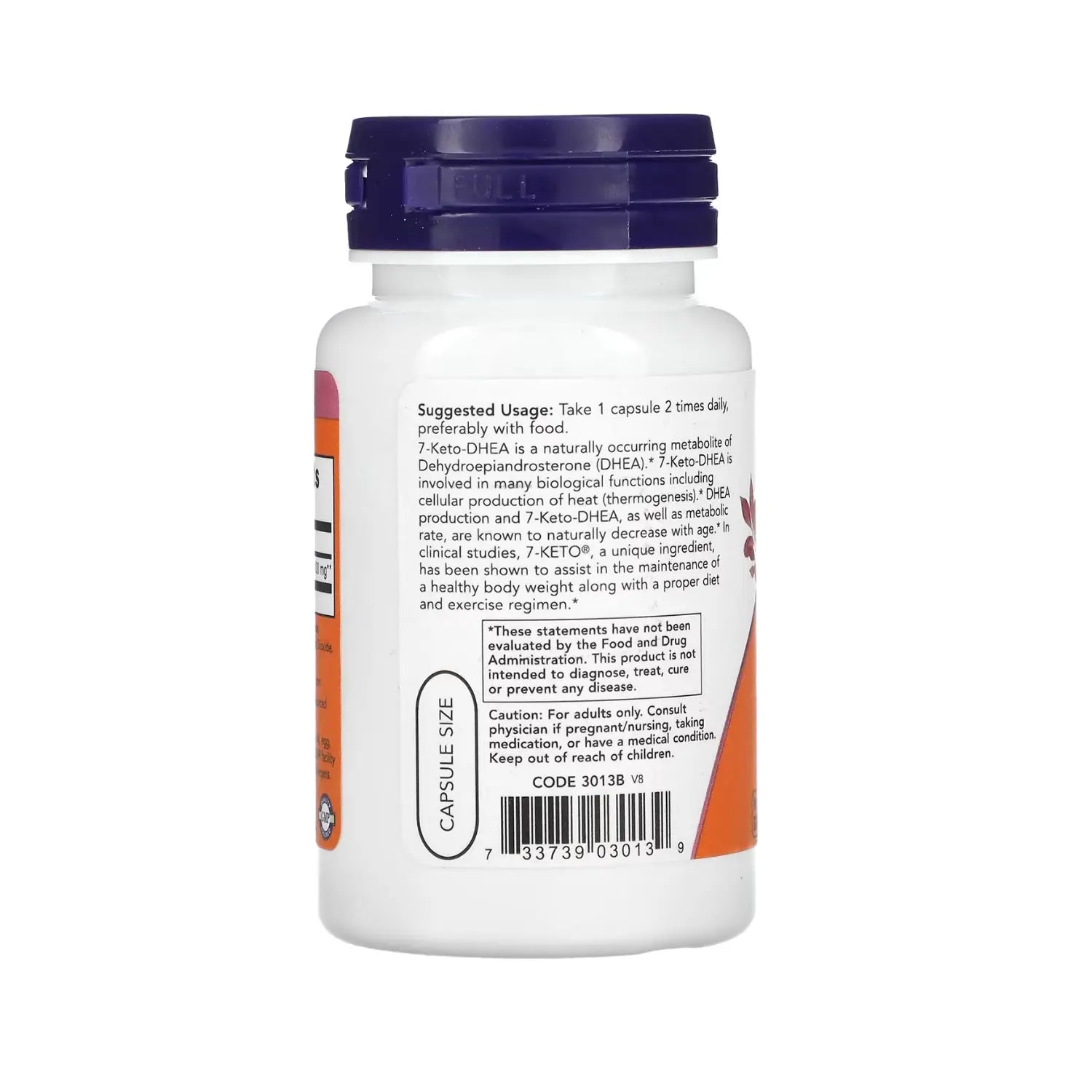 NOW FOODS 7-KETO 100MG CONTROL DE PESO 60VCAPS SFN