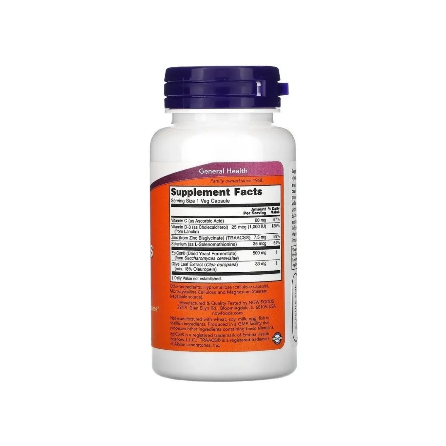 NOW FOODS EPICOR PLUS IMMUNITY APOYO INMUNOL 60VCAPS SFN