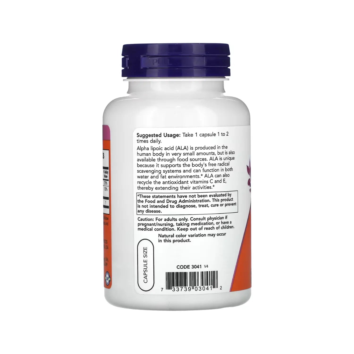 NOW FOODS ACIDO ALFA LIPOICO 100 MG 120VCAPS SFN
