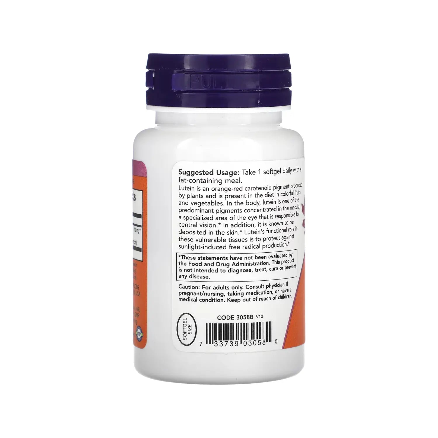 NOW FOODS LUTEIN 10 MG ( FROM ESTERS) 60 SGELS