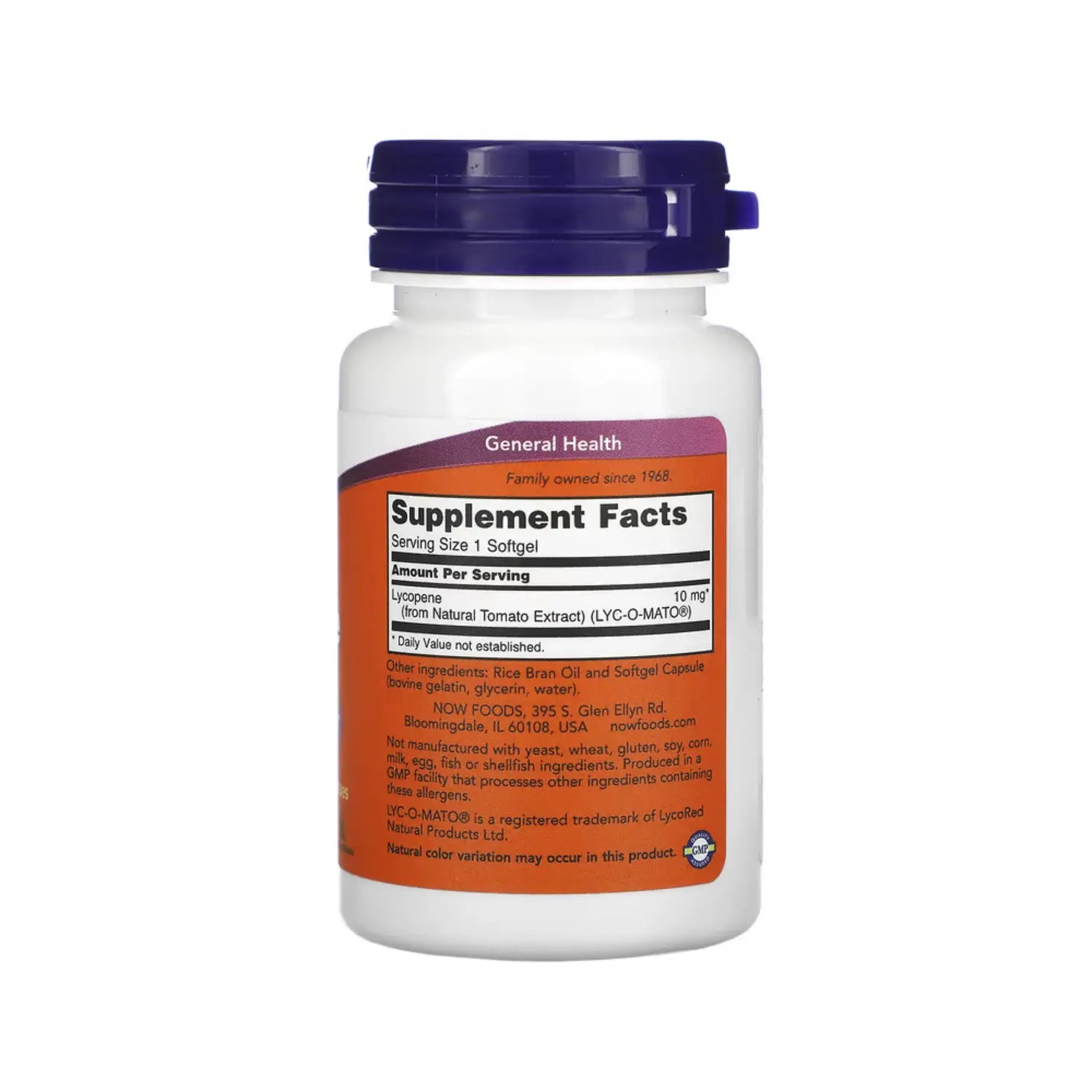 NOW FOODS LYCOPENE 10 mg 60 SGELS