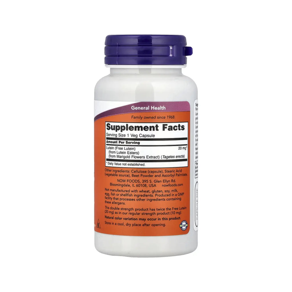 NOW FOODS LUTEINA CONCENTRACION DOBLE 90VCAPS SFN