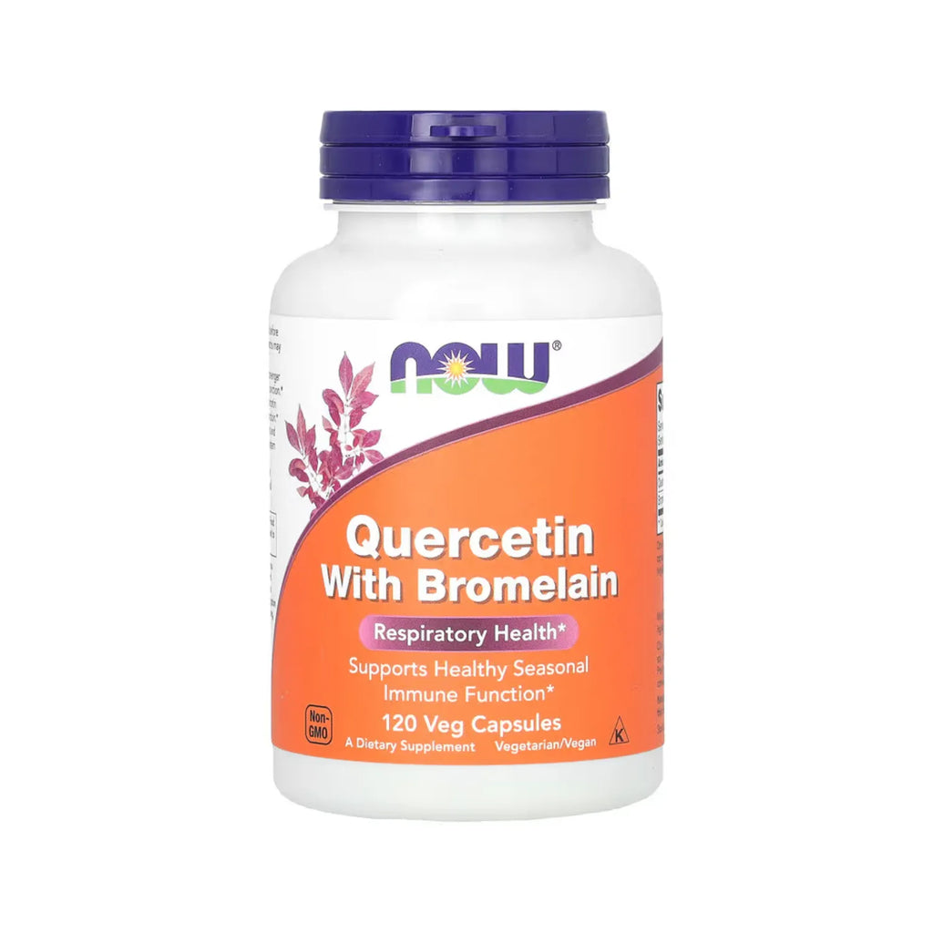 NOW FOODS QUERCETINA CON BROMELINA 120VCAPS INMUNIDAD SFN