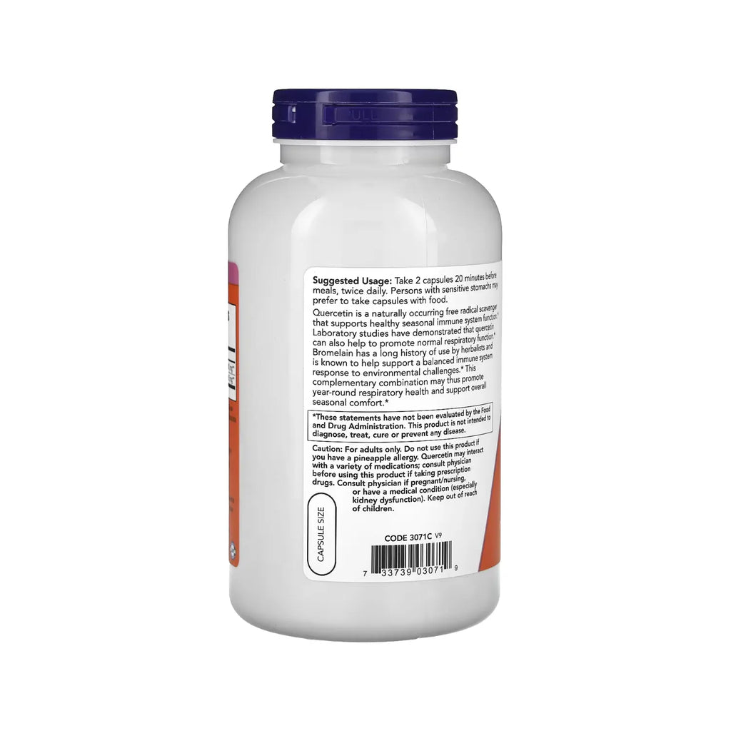 NOW FOODS QUERCETINA CON BROMELAINA 240VCAPS SFN
