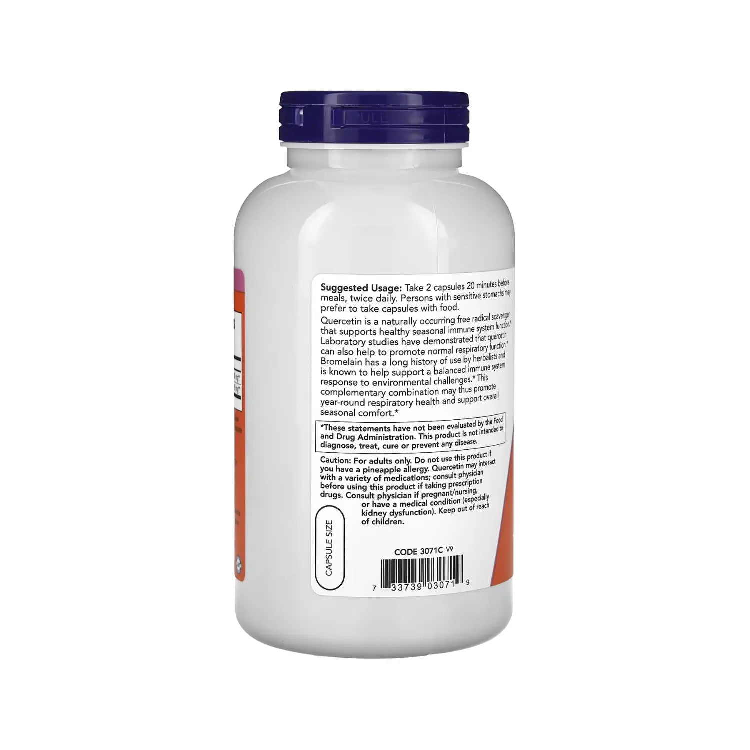 NOW FOODS QUERCETINA CON BROMELAINA 240VCAPS SFN