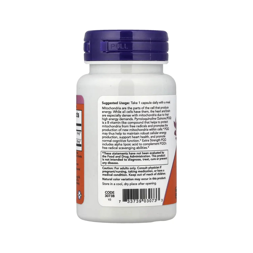 NOW FOODS PQQ DE CONCENTRACION EXTRA 40MG 50VCAPS SFN