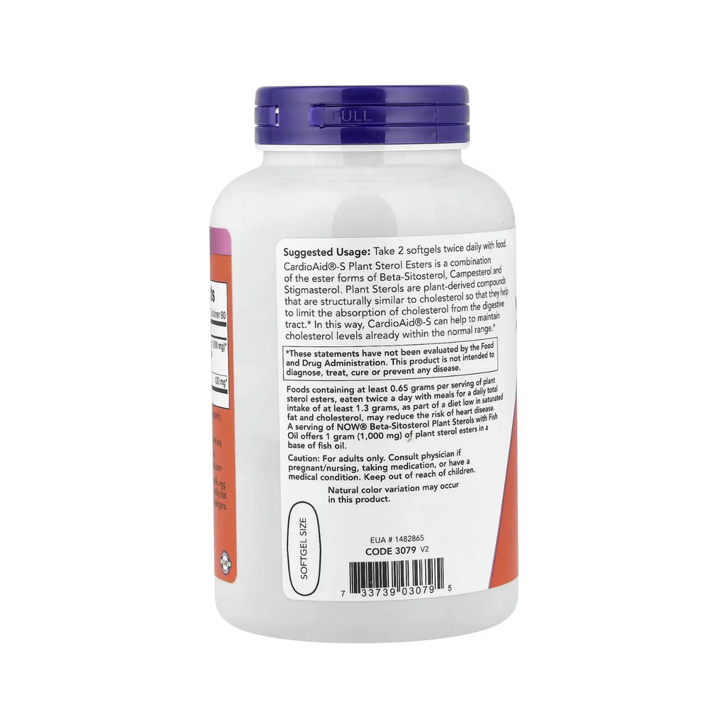 NOW FOODS BETA-SITOSTEROL ESTEROLES VEG. 180VCAPS SFN