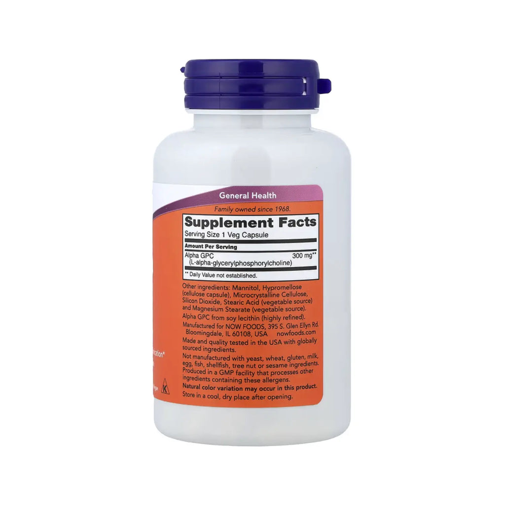 NOW FOODS ALPHA GPC 300MG 60 VCAPS