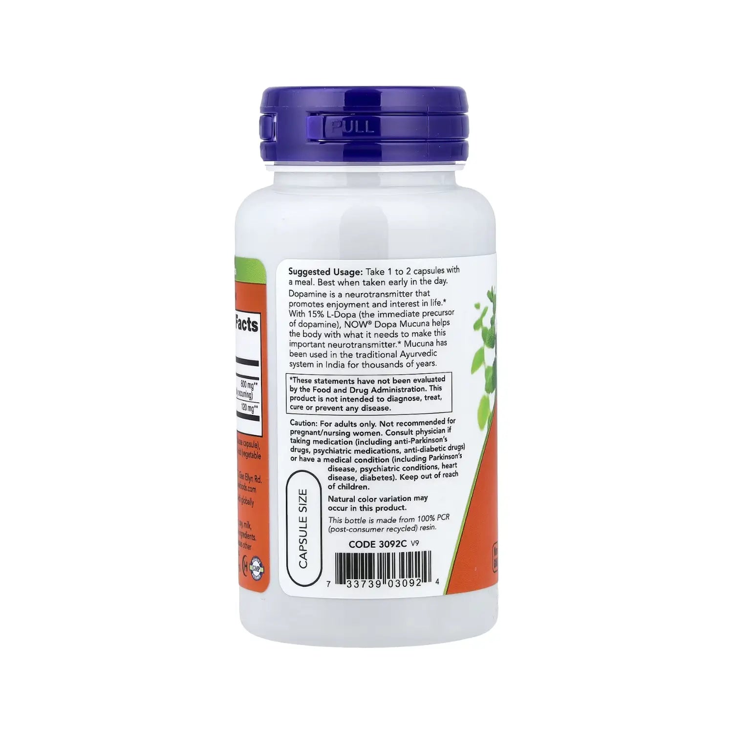 NOW FOODS MUCUNA DOPA 90 CAPS SFN