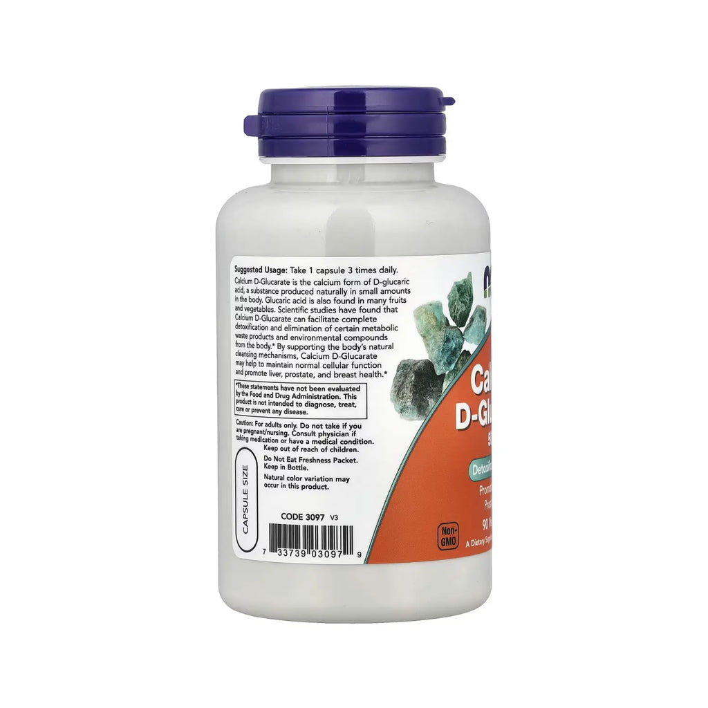 NOW FOODS D-GLUCARATO DE CALCIO 500MG 90VCAPS SFN