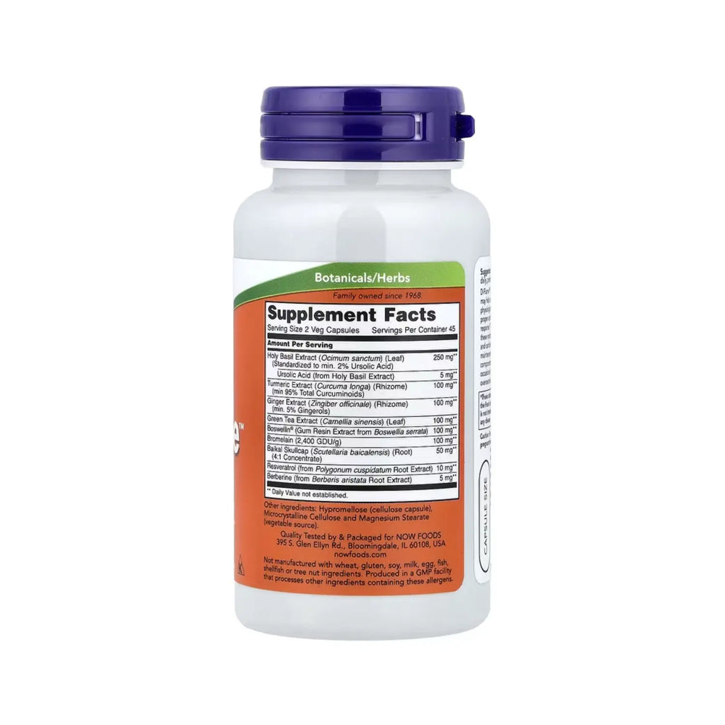 NOW FOODS D-FLAME APOYO AL SOBREESFUERZO 90VCAPS SFN