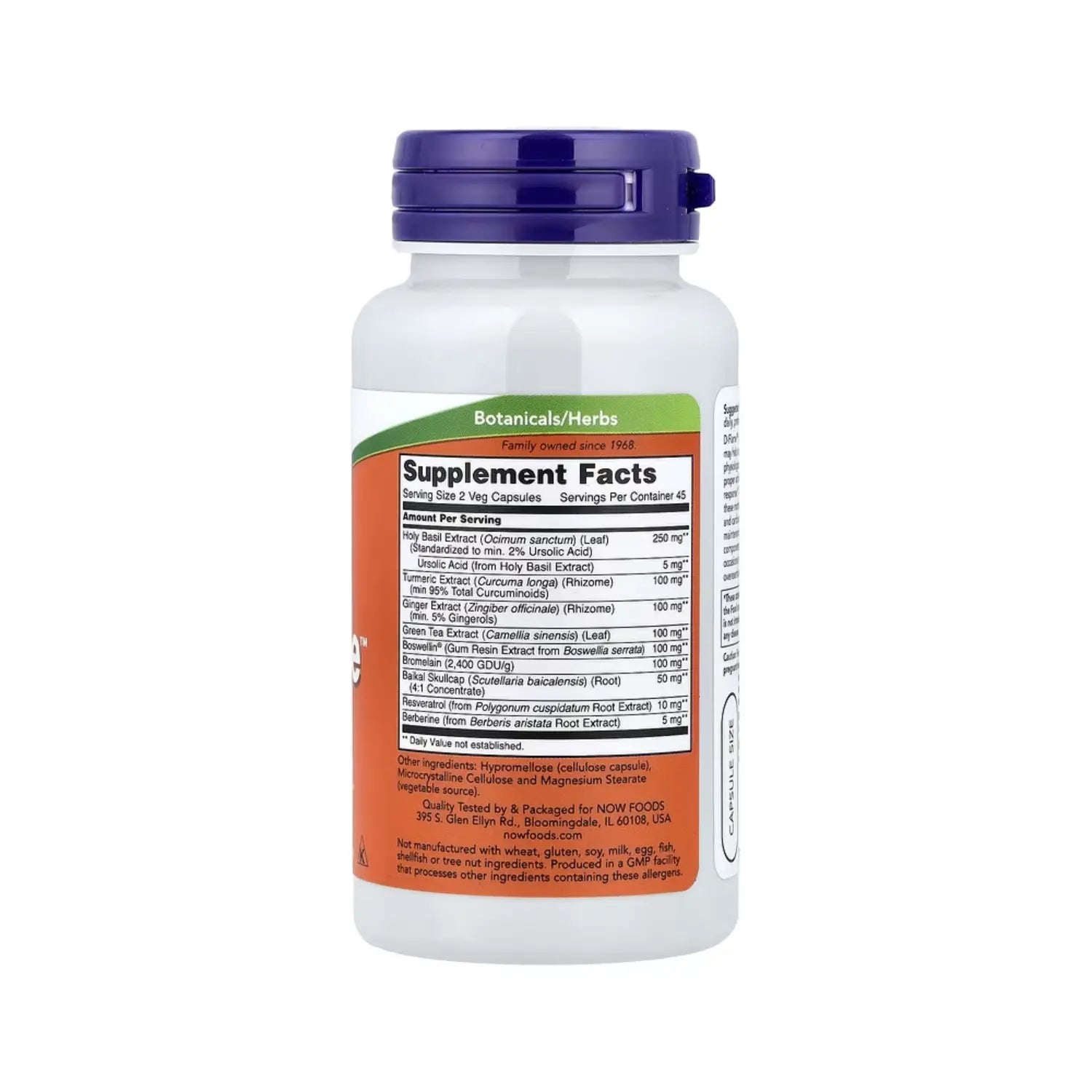 NOW FOODS D-FLAME APOYO AL SOBREESFUERZO 90VCAPS SFN