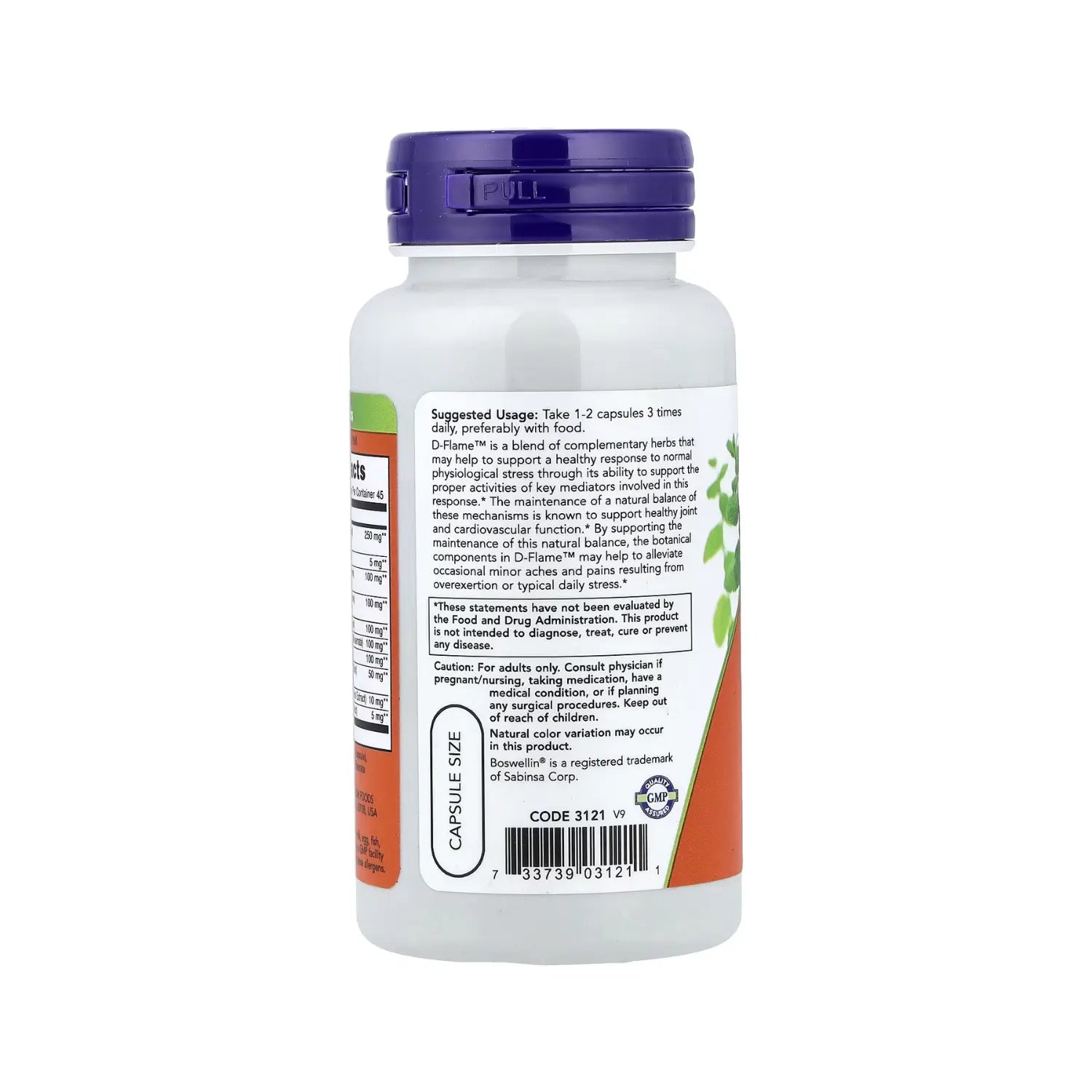 NOW FOODS D-FLAME APOYO AL SOBREESFUERZO 90VCAPS SFN