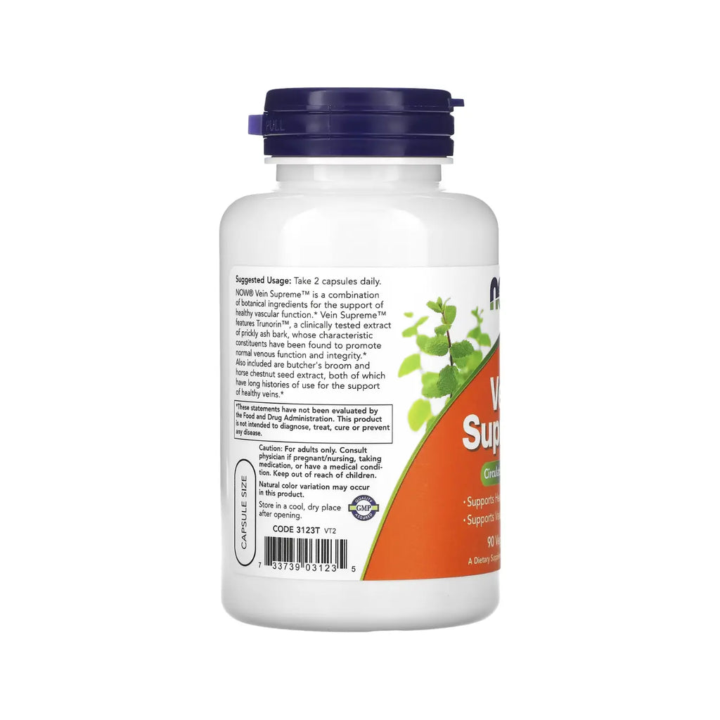 NOW FOODS VEIN SUPREME APOYO SISTEMA CIRCULATORIO 90VCAPS SFN
