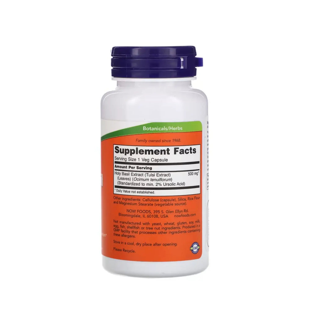 NOW FOODS EXTRACTO DE ALBAHACA SANTA 500MG 90VCAPS SFN