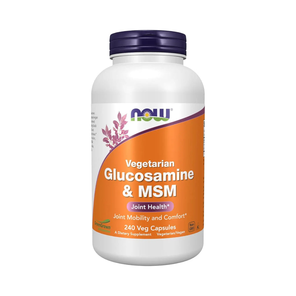 NOW FOODS NOWFOODS GLUCOSAMINA VEGETARIANA Y SALUD DE LAS ARTICULACIONES MSM 240 CÁPSULAS VEGETALES