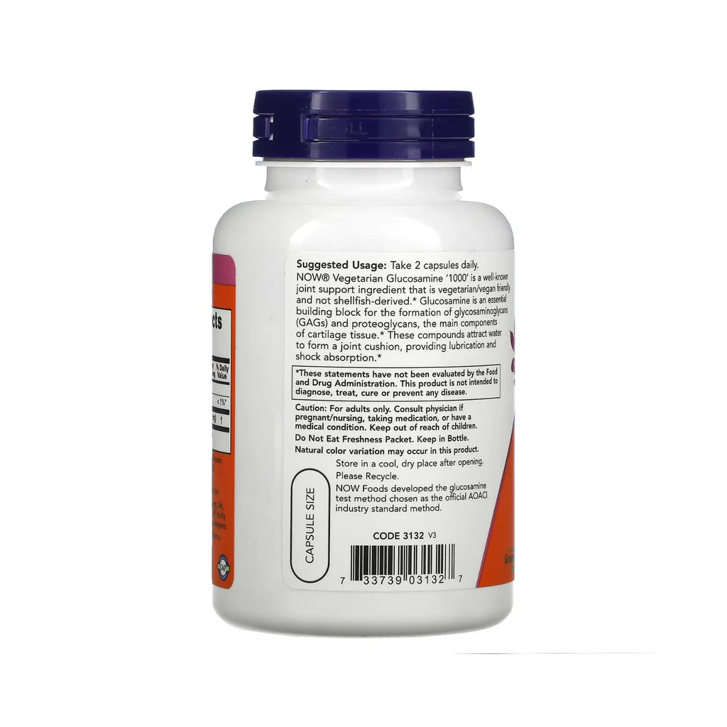 GLUCOSAMINA VEGETARIANA 1000MG 90 CAPSULAS VEG NOW FOODS SFN