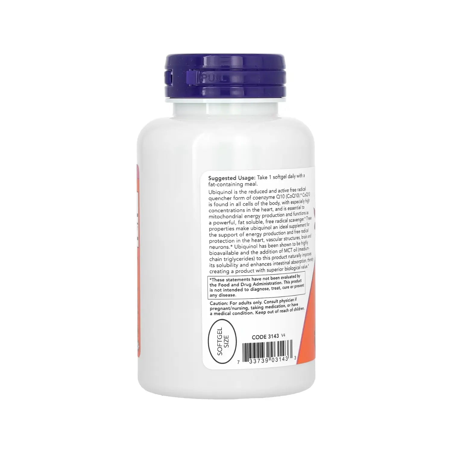 NOW FOODS UBIQUINOL 100MG 120SOFTCAPS SFN