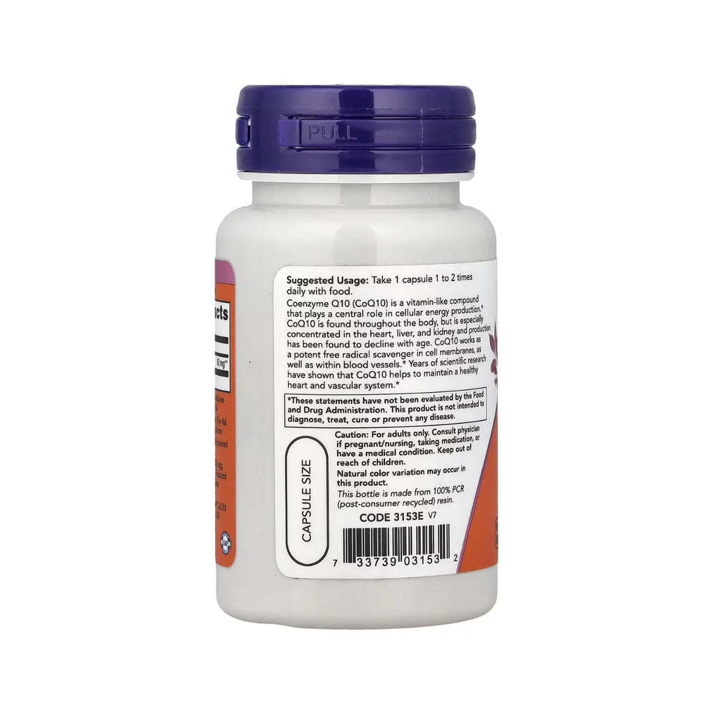 NOW FOODS COQ10 SALUD CARDIOVASCULAR 60MG 60VCAPS SFN