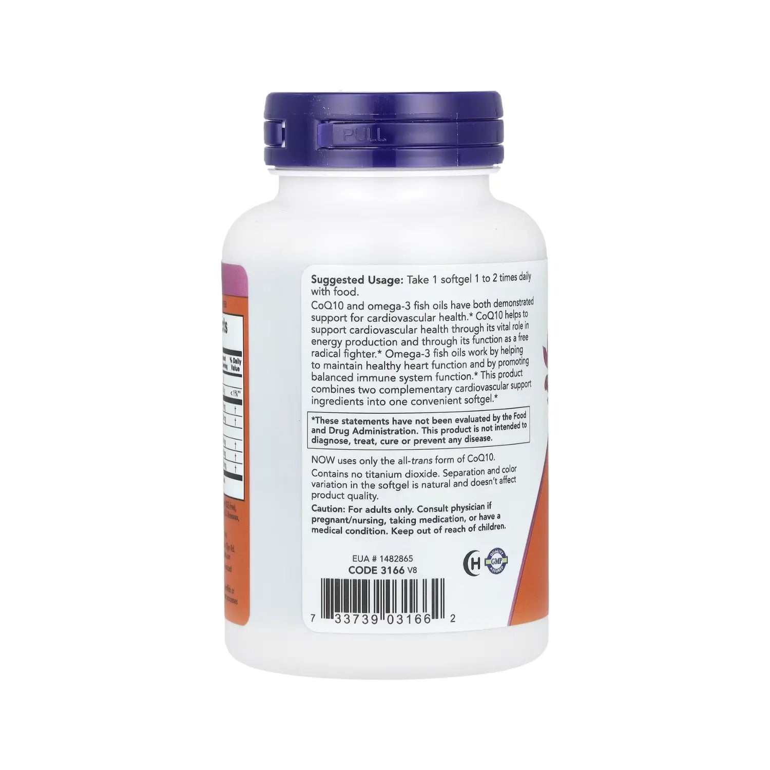NOW FOODS COQ10 CON OMEGA-3 60MG 120SOFTCAPS SFN