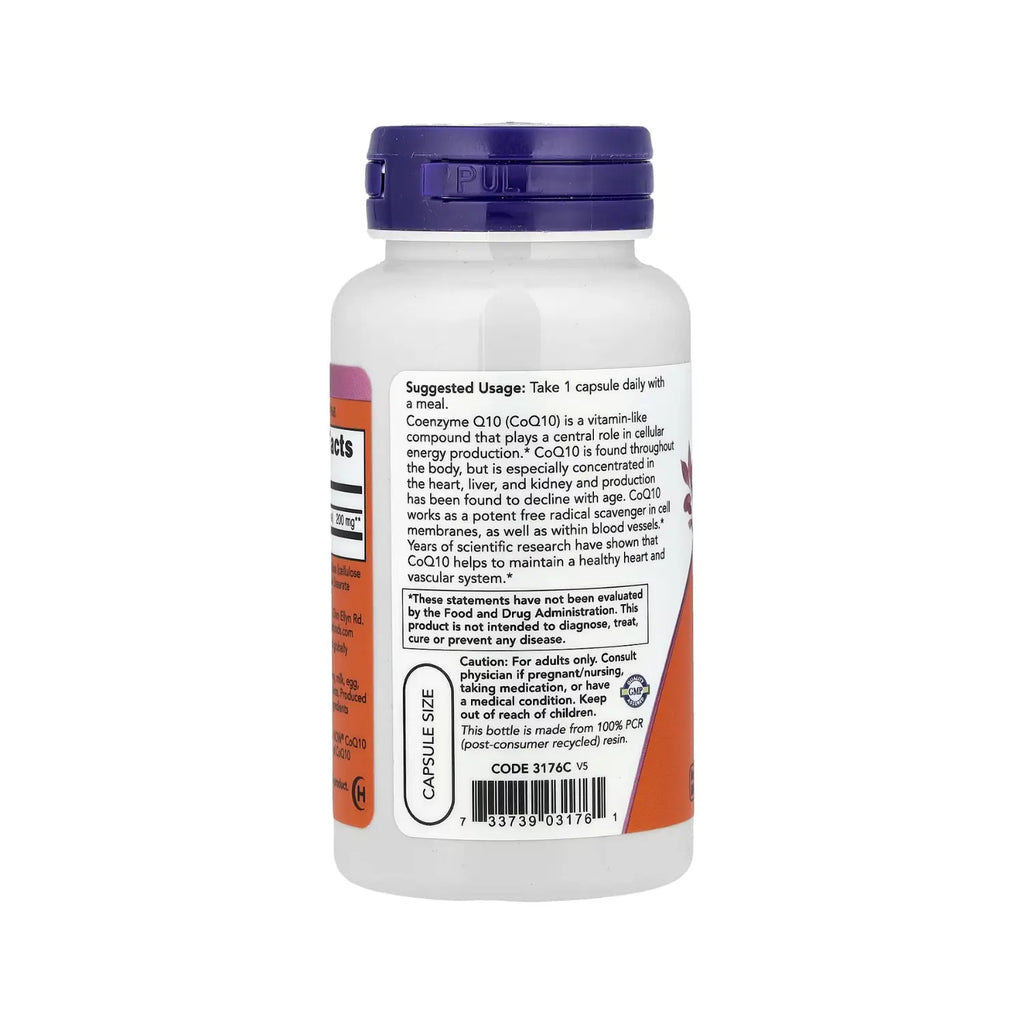 NOW FOODS COQ10 SALUD CARDIOVASCULAR 200MG 60VCAPS SFN