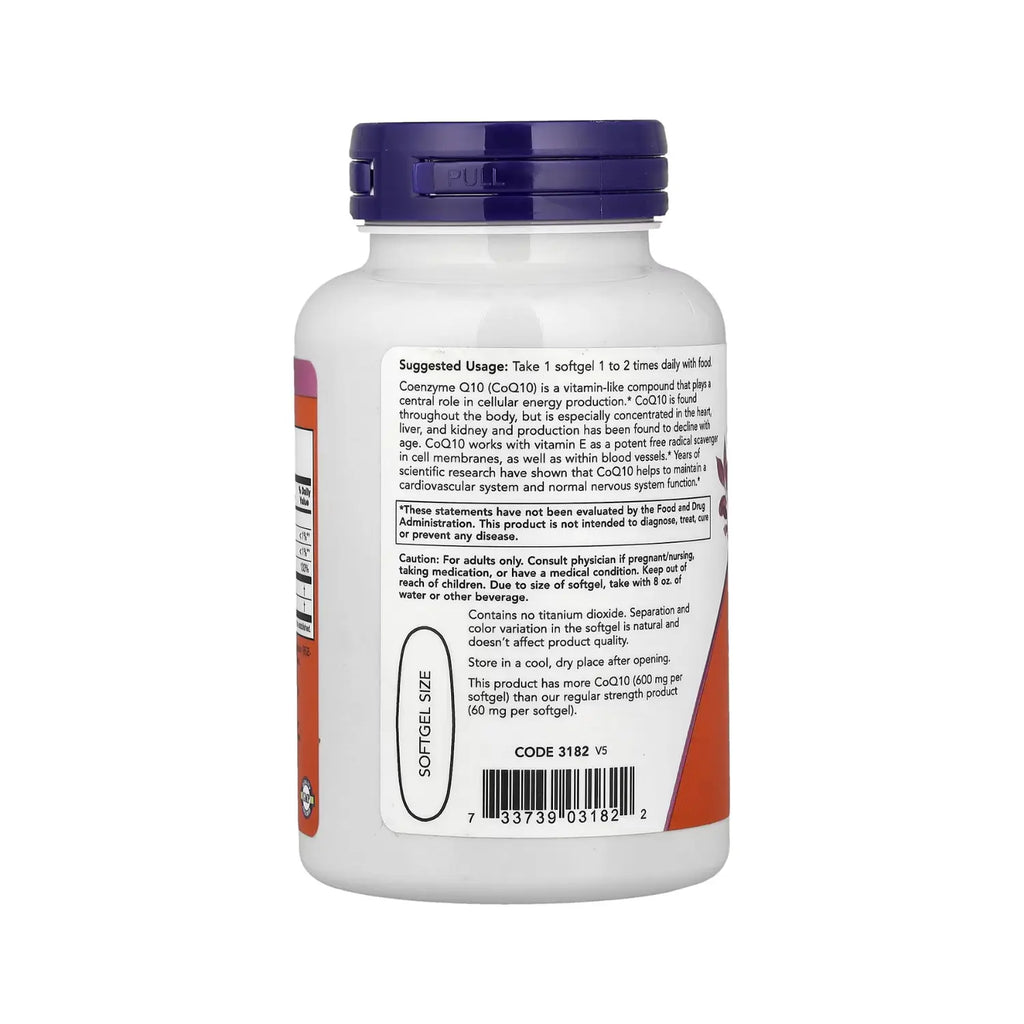 NOW FOODS CoQ10 600mg 60 SGELS