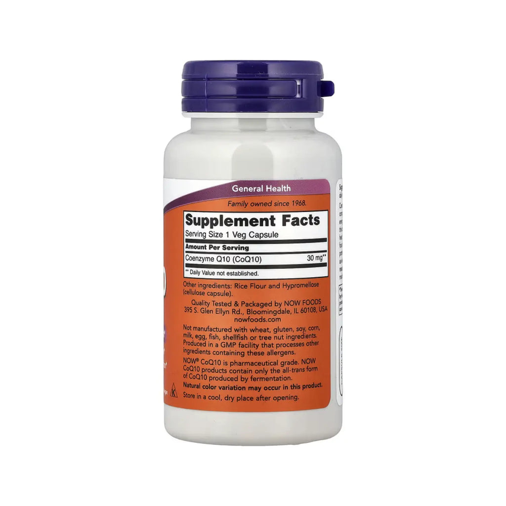 NOW FOODS COQ10 30MG SALUD CARDIOVASCULAR 120VCAPS SFN