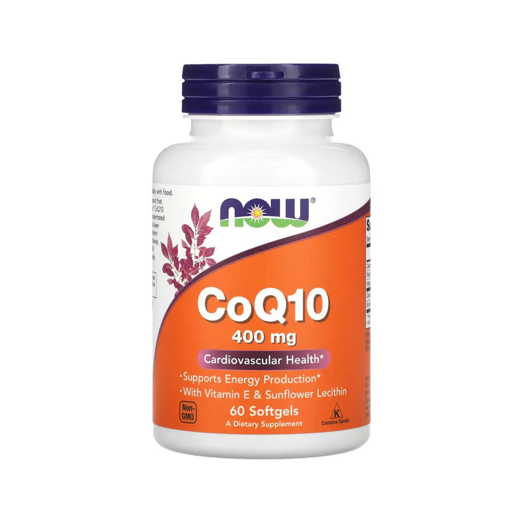 Now Foods Coq10 400 Mg Con Vitamina E 60 Softgels Sfn