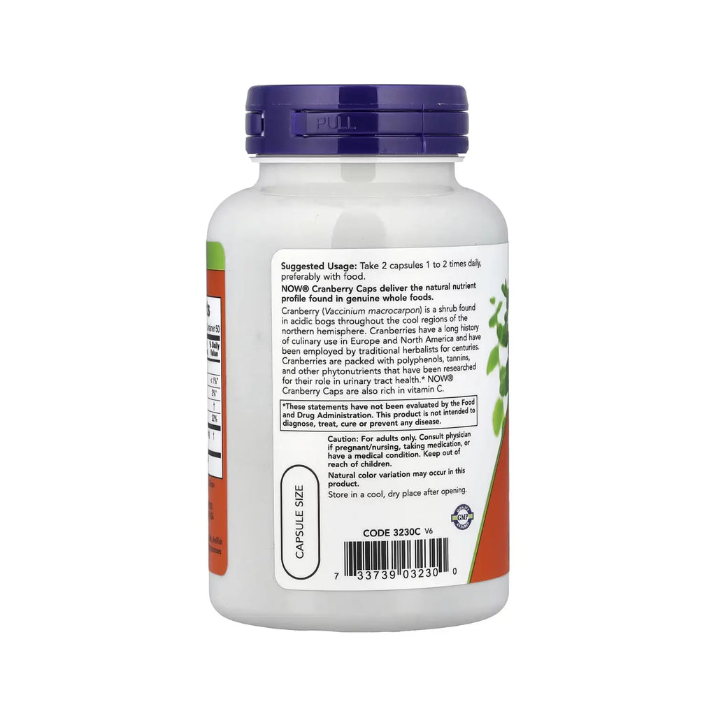 NOW FOODS ARANDANO ROJO APOYO SISTEMA URINARIO 100VCAPS SFN