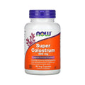 Now Foods Super Colostrum 500 Mg, Con Immunenhancer, Extracto De Hoja De Olivo Y Raíz De Astrágalo 90 Cápsulas Vegetales
