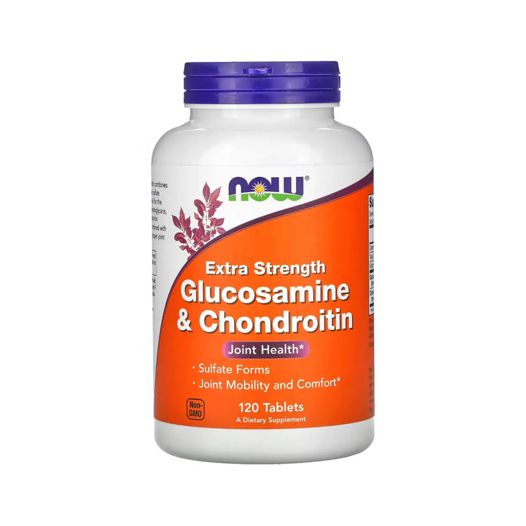 NOW FOODS GLUCOSAMINA Y CONDROITINA EXTRA FUERZA 120TABS SFN