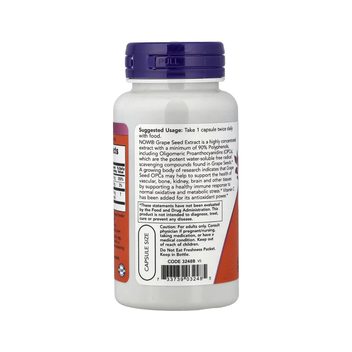 NOW FOODS SEMILLA DE UVA 100MG 100VCAPS SFN